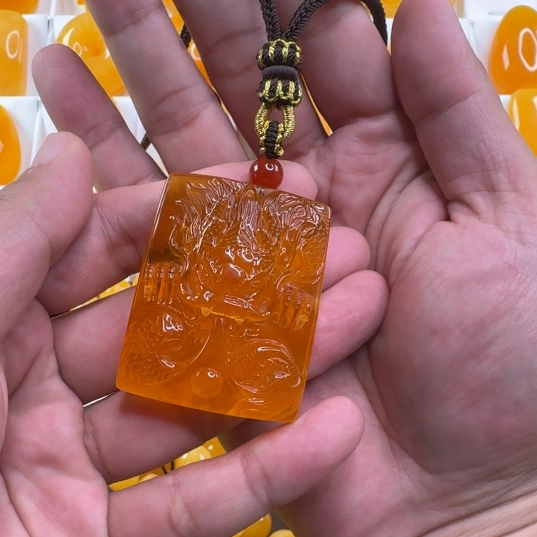 蜜蜡毛衣链未镶嵌