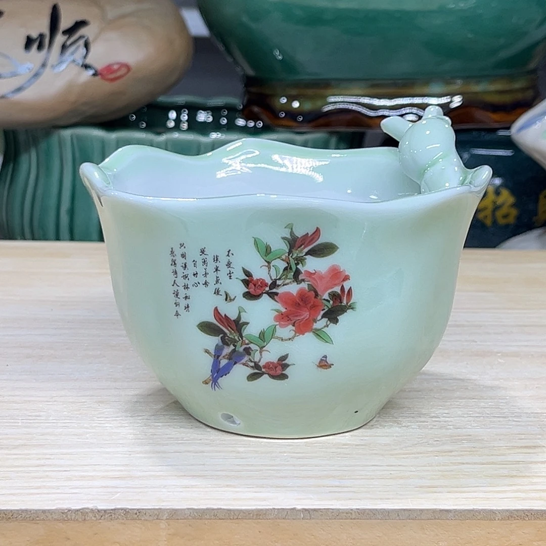 陶瓷绿植多肉微瑕花盆口径11*7.5