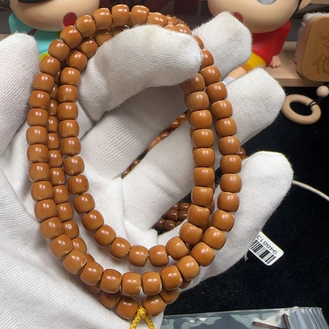 橄榄核手串老挝长串极限弧三花7.3mm