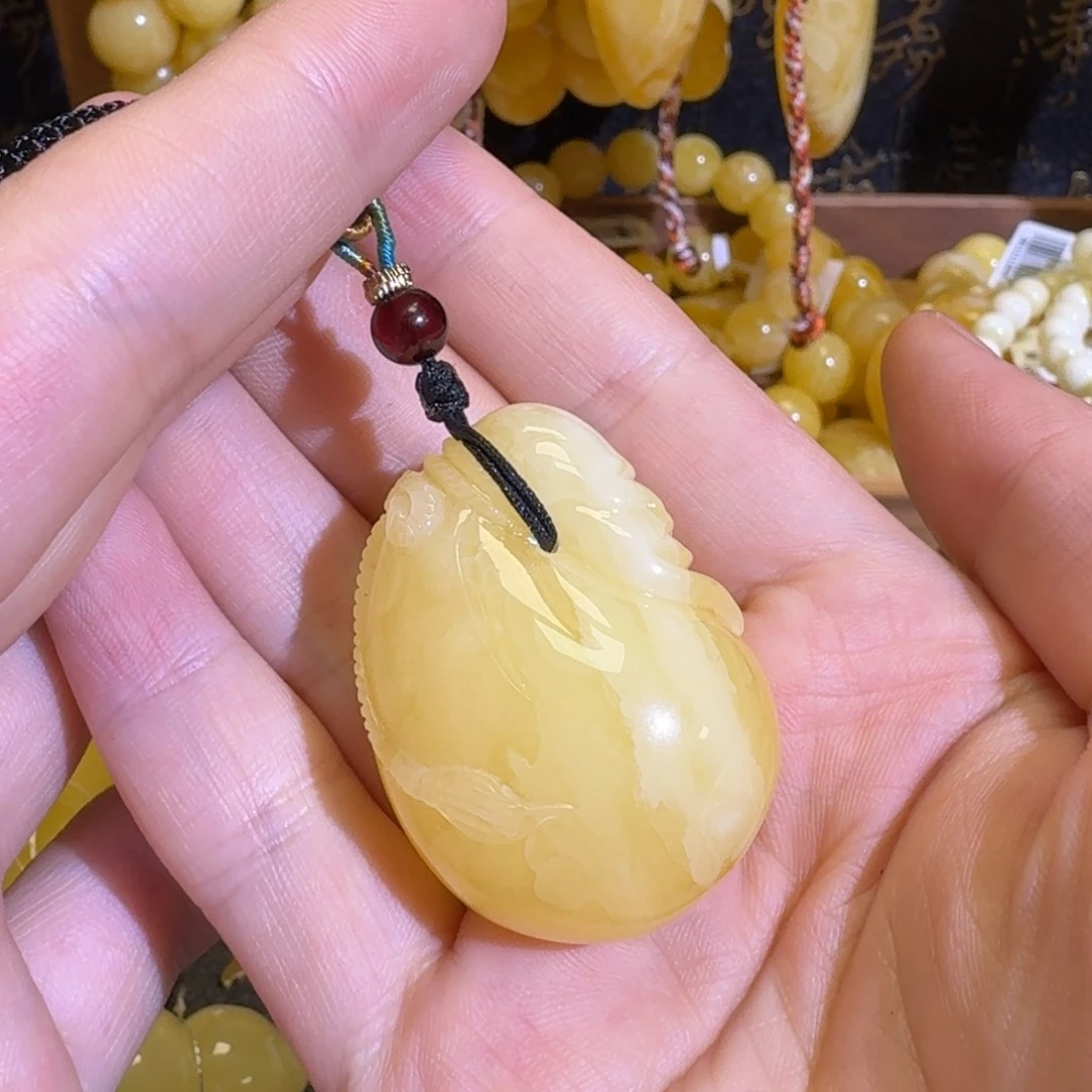 未镶嵌颈饰琥珀钱袋子tx716