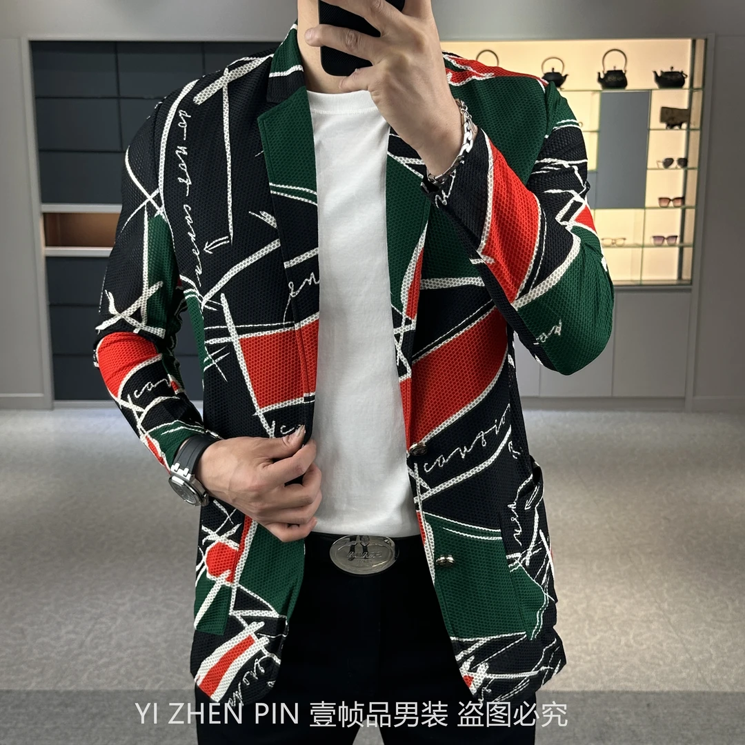 【壹帧品】断码清NO退NO'潮流西装'轻奢春季新款男士修身西服外套