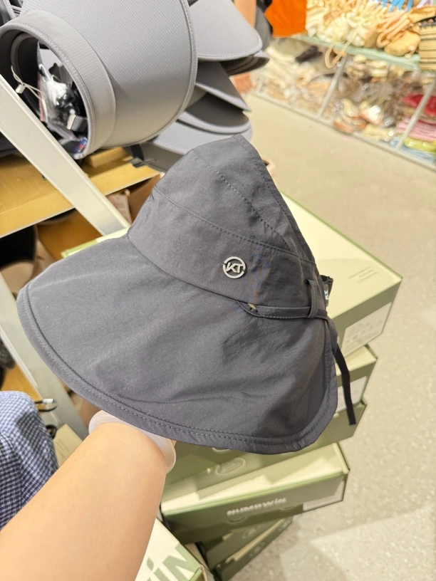 空顶帽透气休闲遮阳帽防紫外线空顶帽子夏季大帽檐渔夫帽大檐