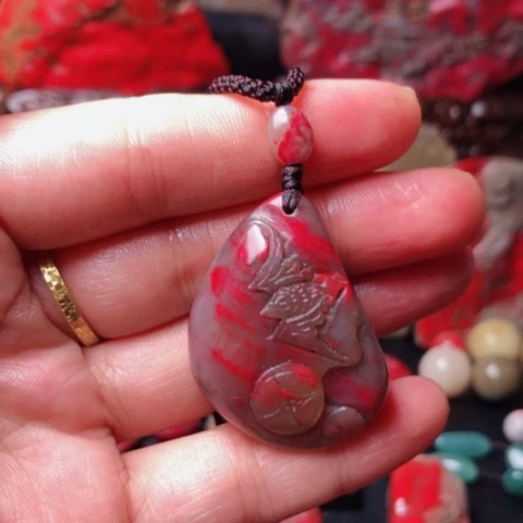 昌化鸡血石昌化鸡血石挂件