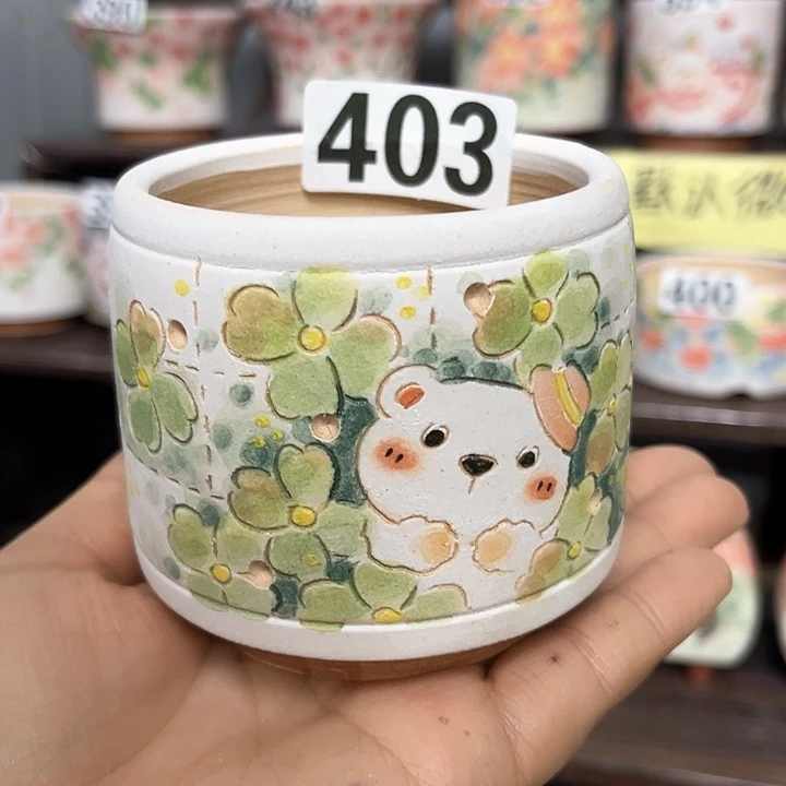 红陶手工多肉植物花盆