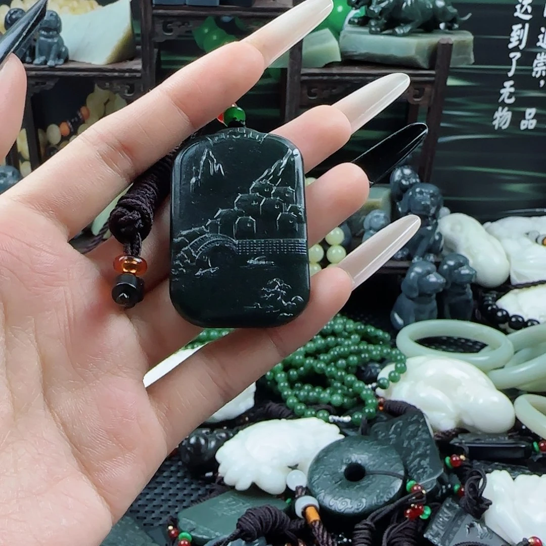 未镶嵌和田玉笔搁