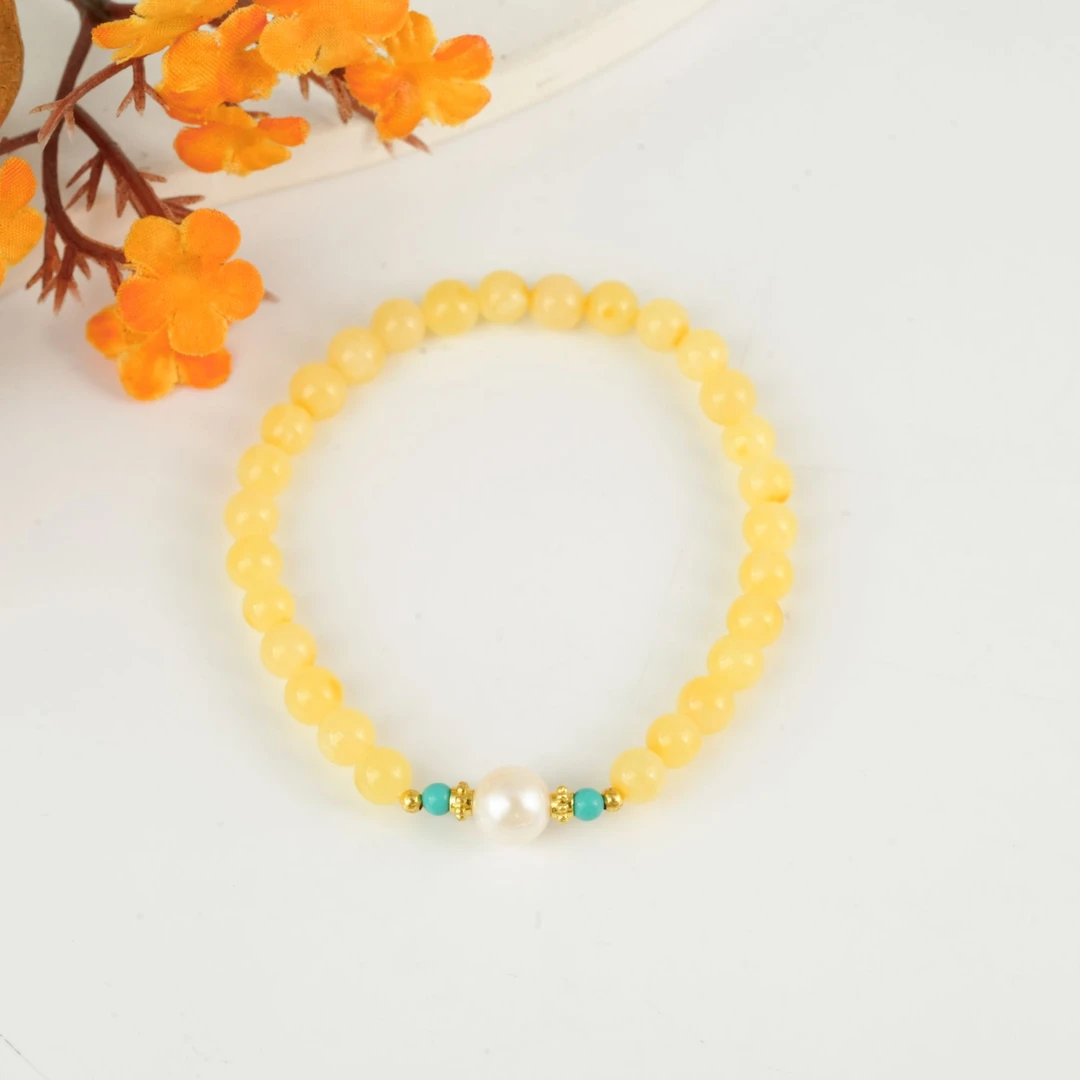 【小北严选】蜜蜡DIY单圈手串约5mm+【多样性发一件】-AH03X1075