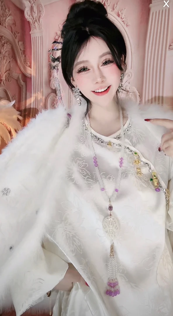 【崔】S0019国风斜门襟绣花新中式长袖街头宽松百搭常规款