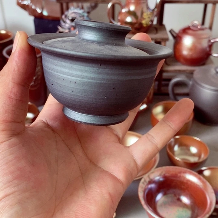 柴烧茶具陶瓷杯子