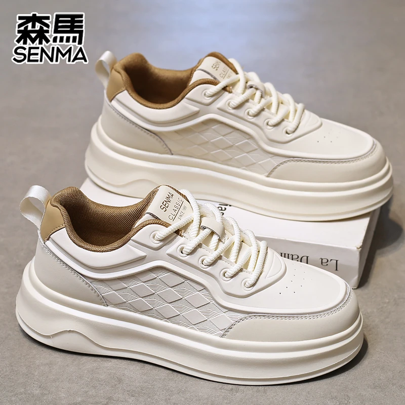 2699森马厚底小白鞋男鞋春秋新款增高休闲板鞋百搭透气防臭运动鞋