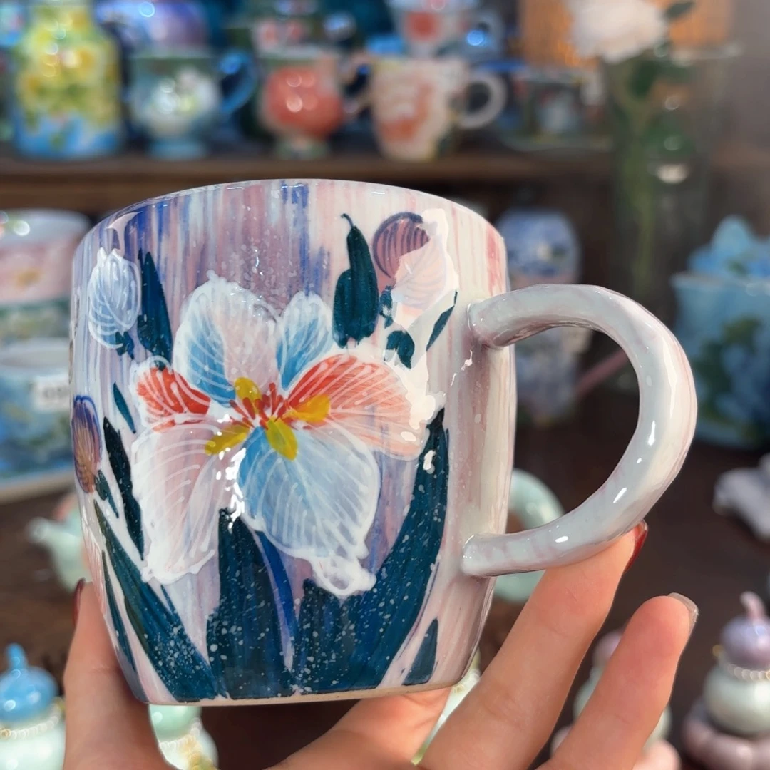 景德镇手绘高温釉下彩陶瓷茶具