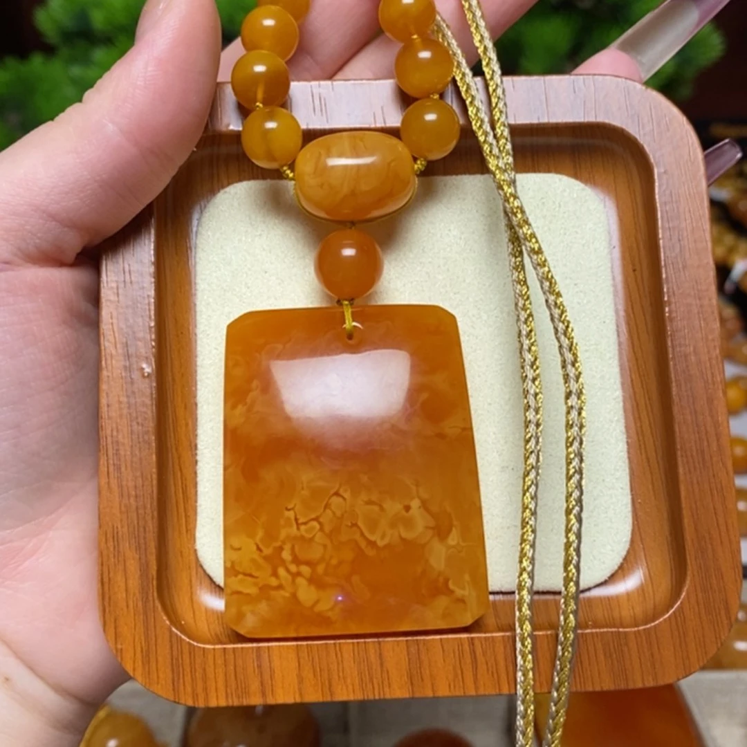 【闪购商品】蜜蜡颈饰未镶嵌项链