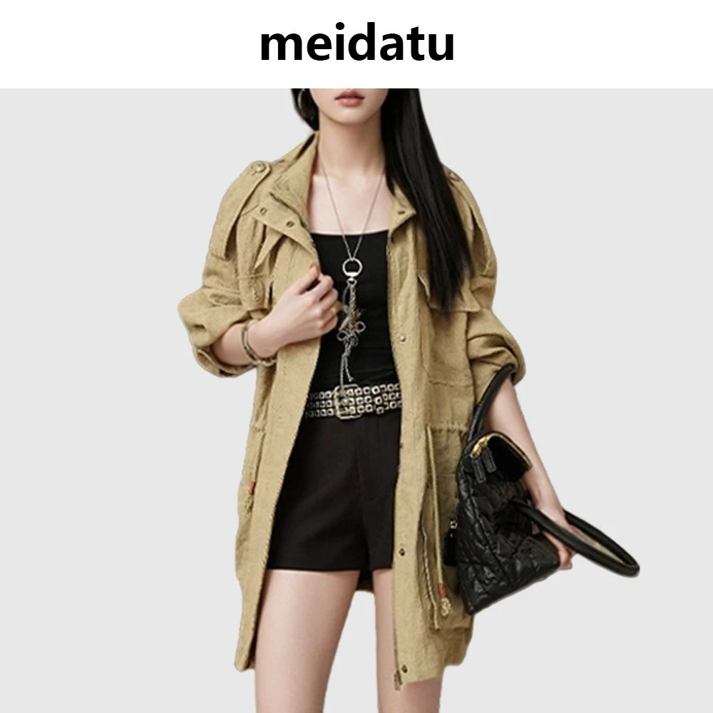 美哒兔（港岛暮色）高级感时髦风衣外套CD787-Q