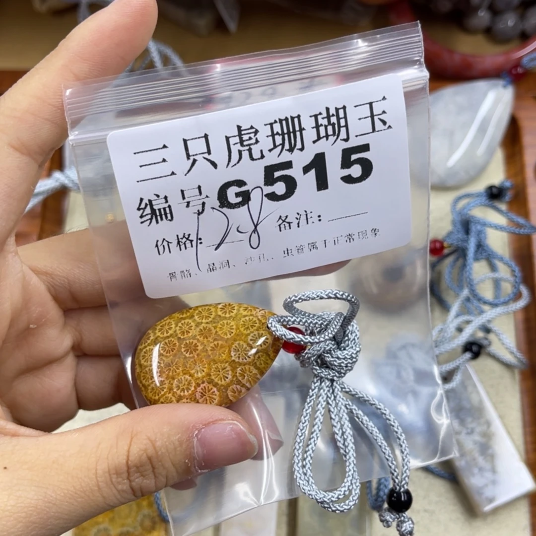 树***鼠硅化珊瑚（珊瑚玉）未镶嵌h