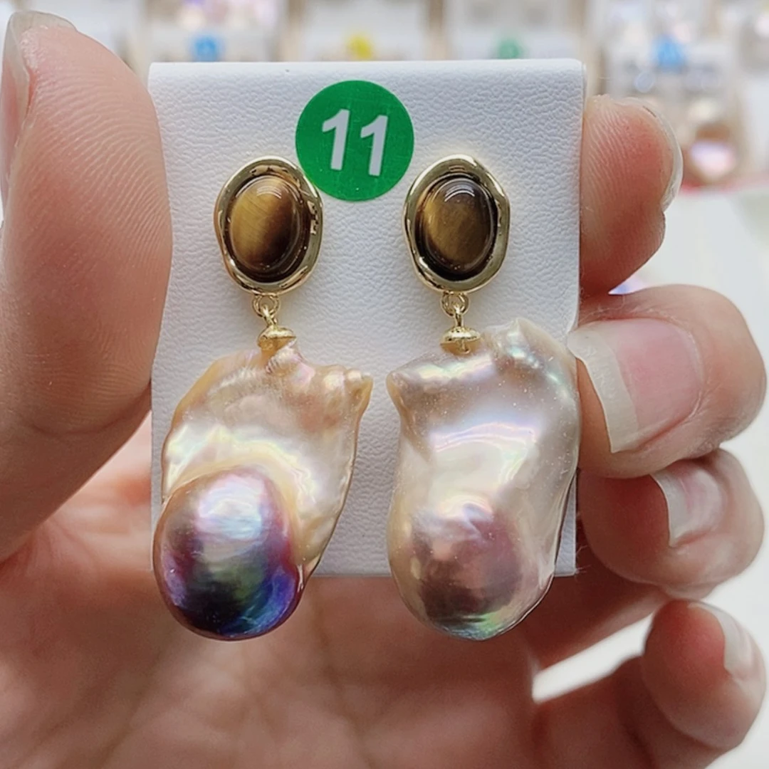 【闪购商品】淡水珍珠耳饰银S925镶嵌