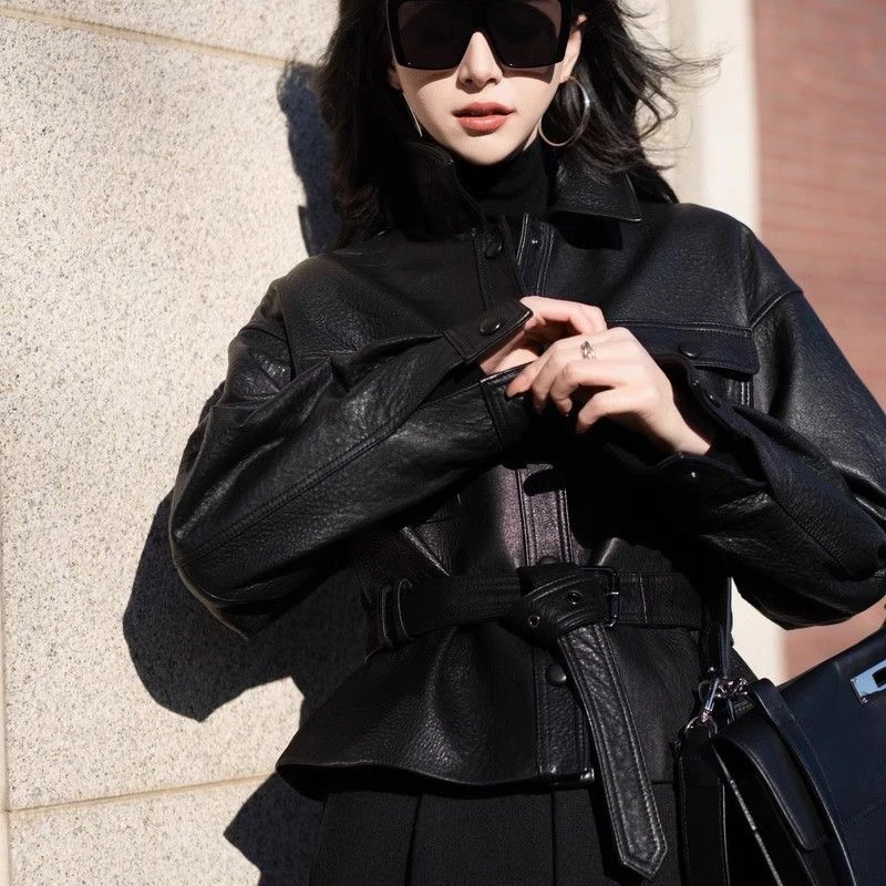 女常规休闲风长袖标准春季短外套复古秋冬宽松时尚上衣