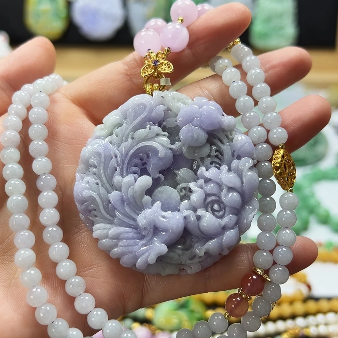 翡翠未镶嵌颈饰吊坠