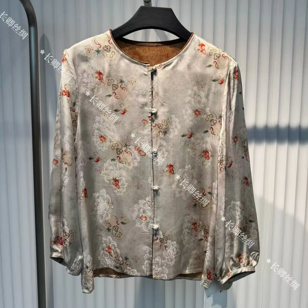 【长卿】新中式冰川福禄葫芦国风长袖外套上衣D588