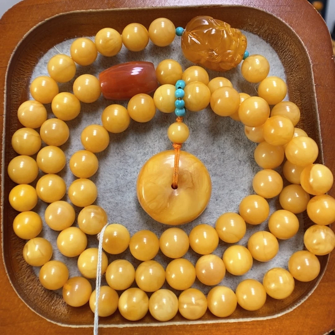 蜜蜡手串未镶嵌蜜蜡手串