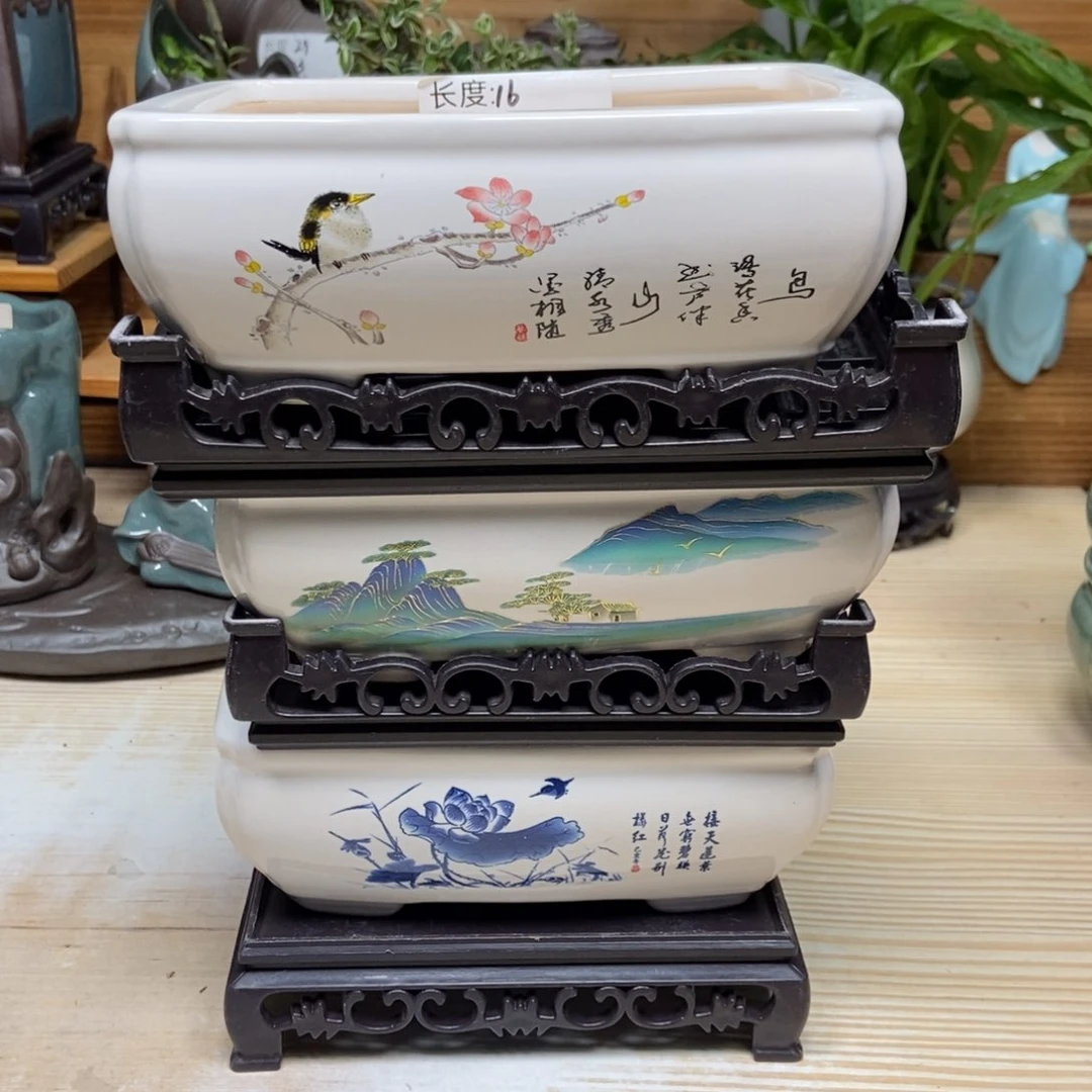 瓷片陶瓷花盆陶瓷艺术