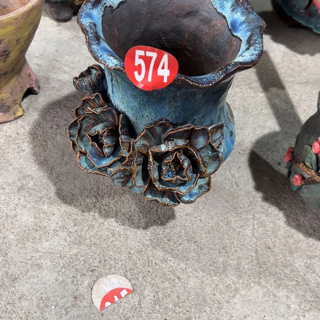 微瑕574 号陶然花器手工花盆