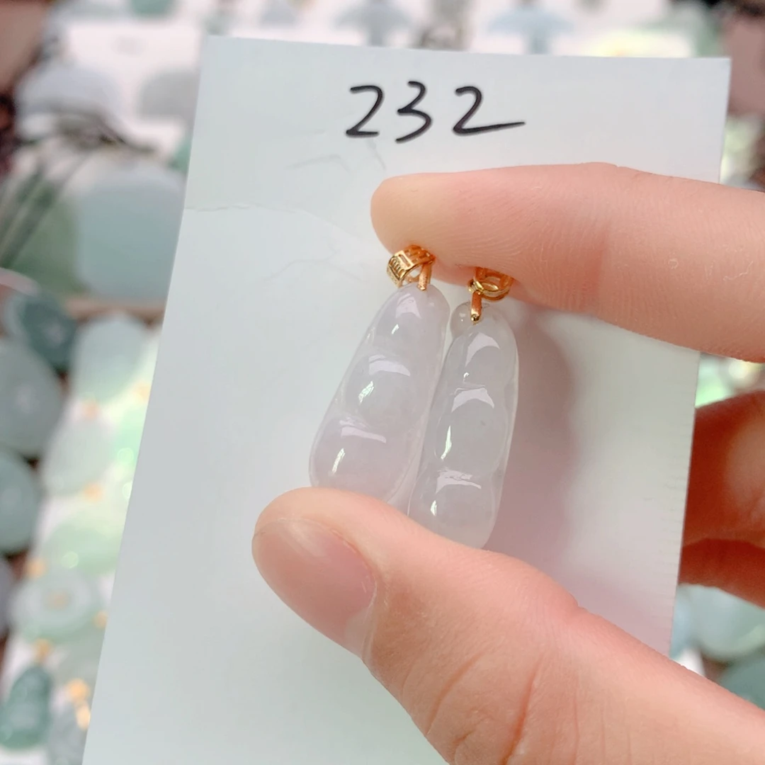 翡翠银S925镀金镶嵌颈饰吊坠