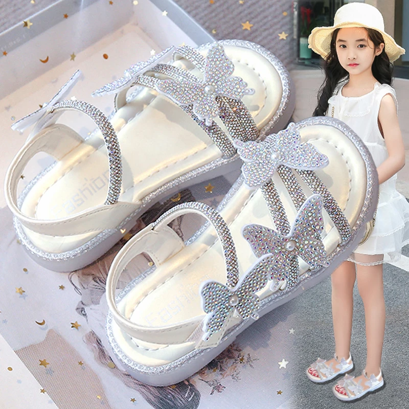 ABC童鞋凉鞋女童2025夏季新款儿童软底凉拖洋气公主鞋子女孩宝宝