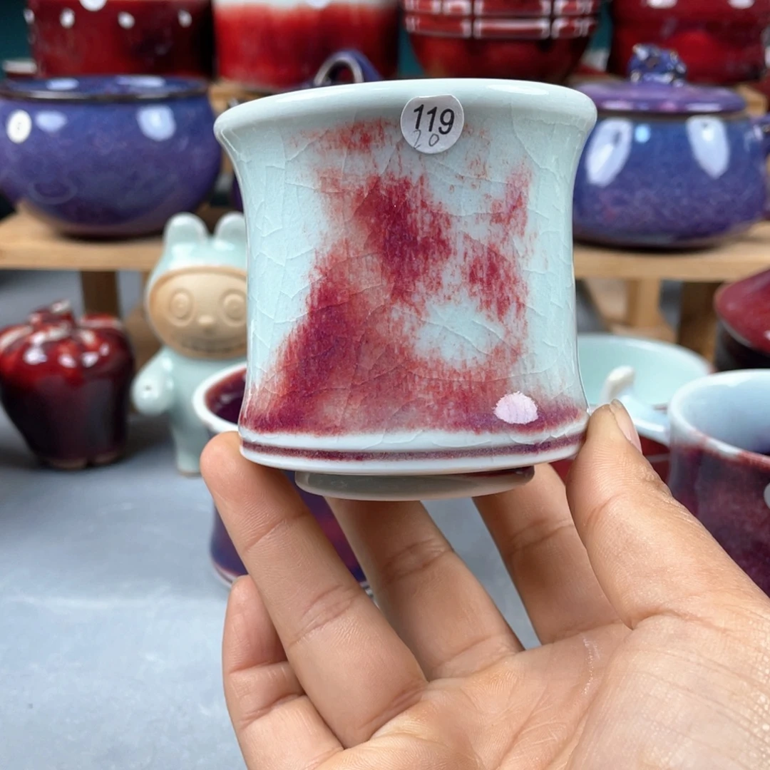 瓷片纯手工制作……微微瑕