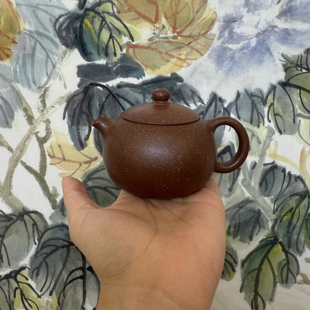 原矿紫泥西施半手工紫砂壶180cc