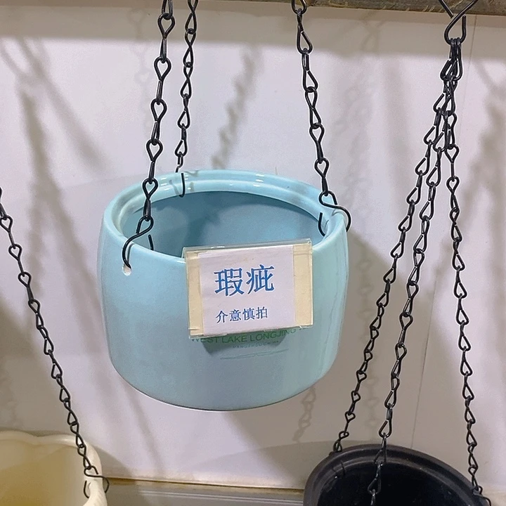 紫砂花盆多肉瑕疵盆有孔。