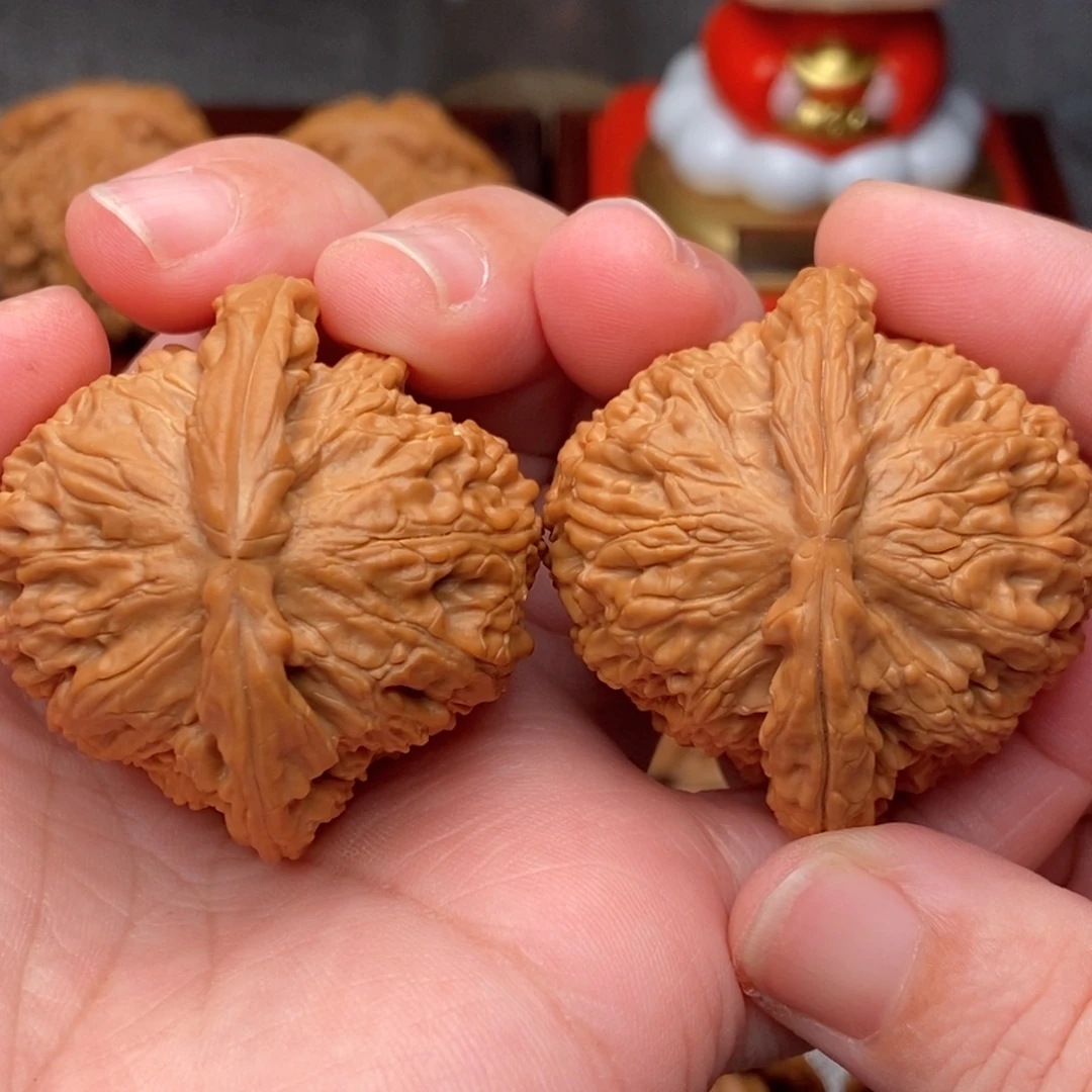 文玩核桃把件44全品绝配白狮子