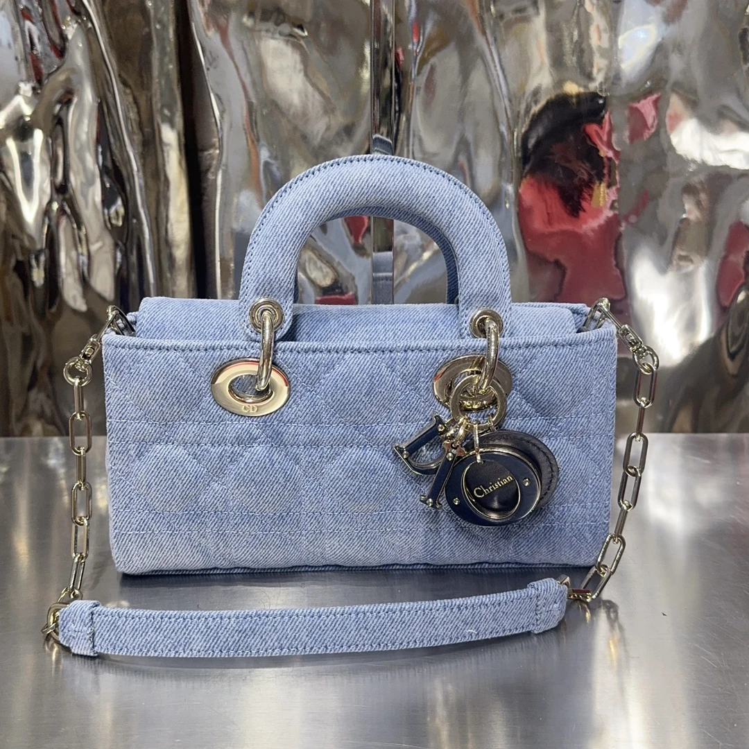 95新 DIOR/迪奥 迪奥 牛仔 菱格纹 手提