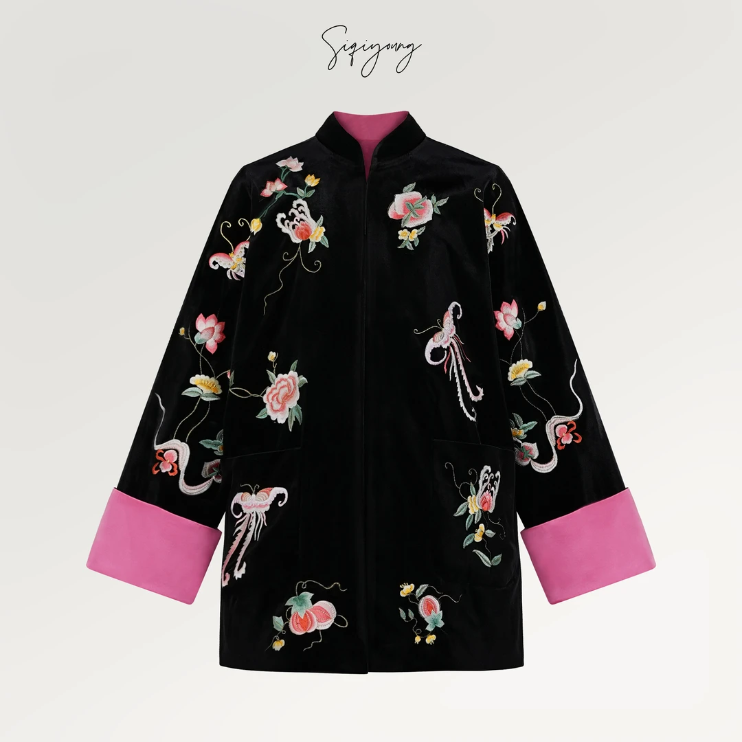 SIQIYOUNG【Maggie精选】金玉满堂-中式刺绣大褂