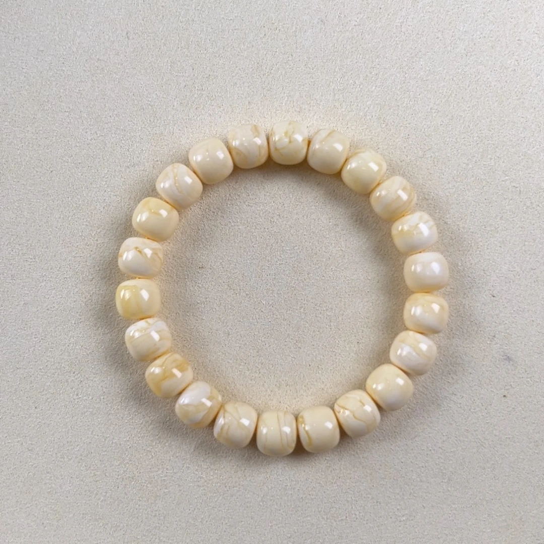 h****琥珀未镶嵌手串焦皮同料10m