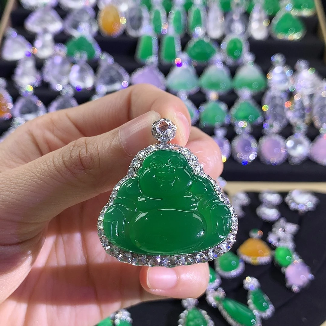 玛瑙/玉髓颈饰银S925镶嵌季*