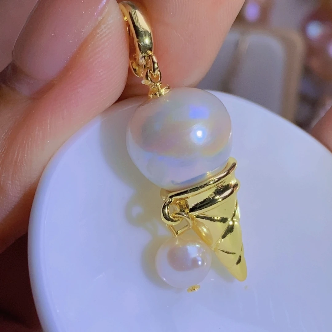 银S925镶嵌特价（不退不换）淡水珍珠