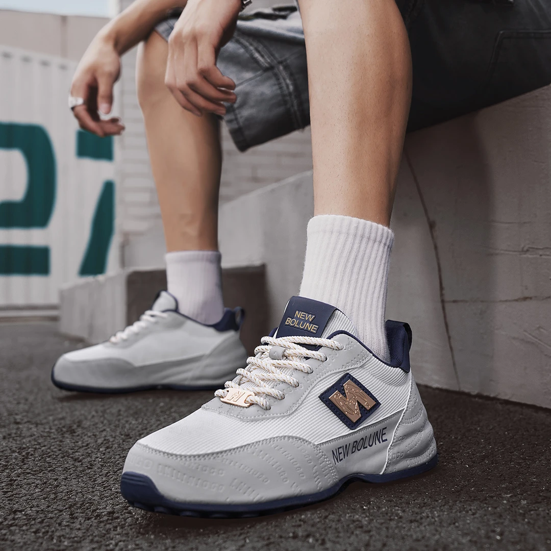 NEW BOLUNE/新百伦2025夏季新款轻奢休闲鞋透气男鞋百搭运动鞋