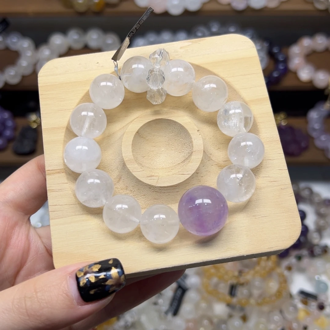 石英石纯铜紫白水搭配