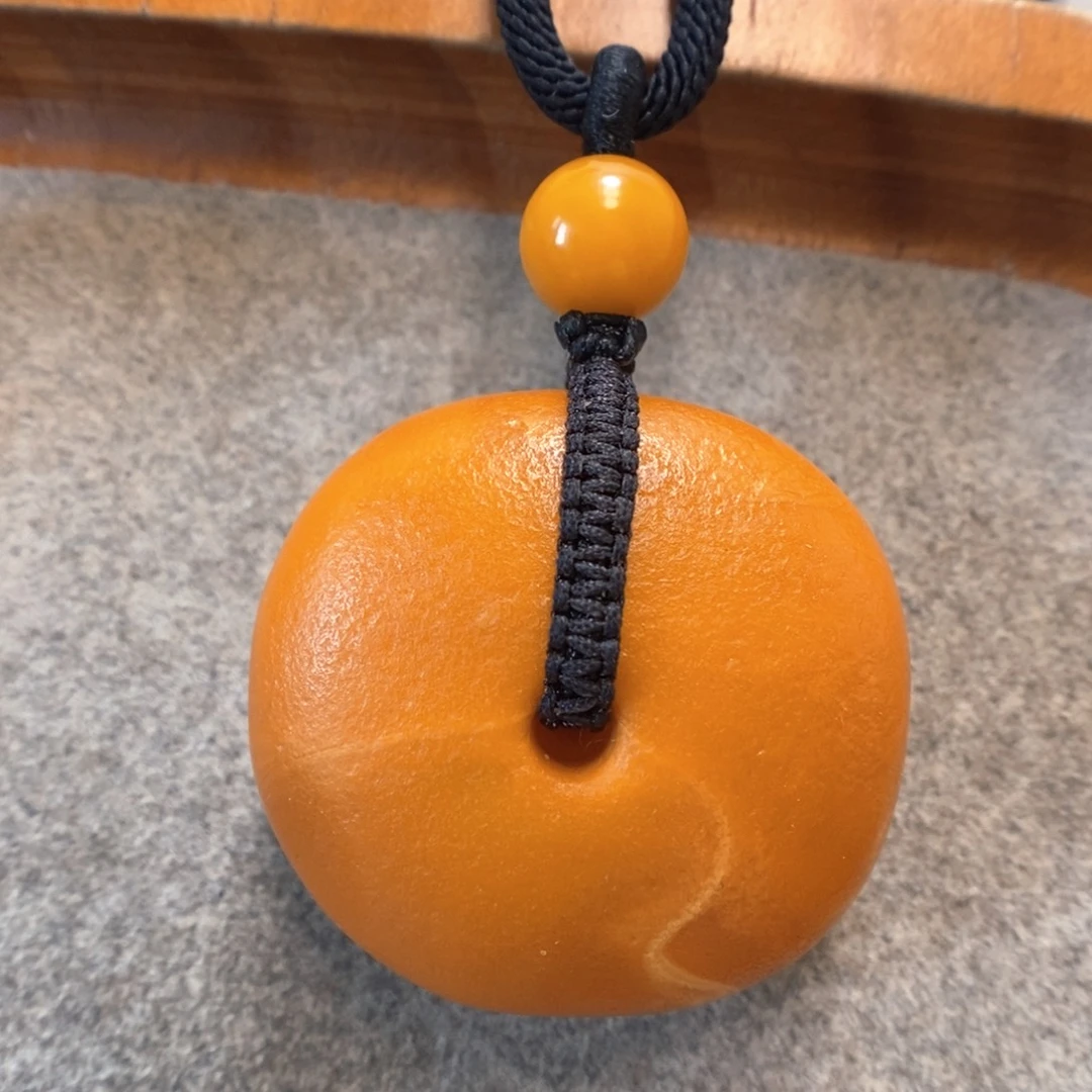 未镶嵌项链蜜蜡吊坠