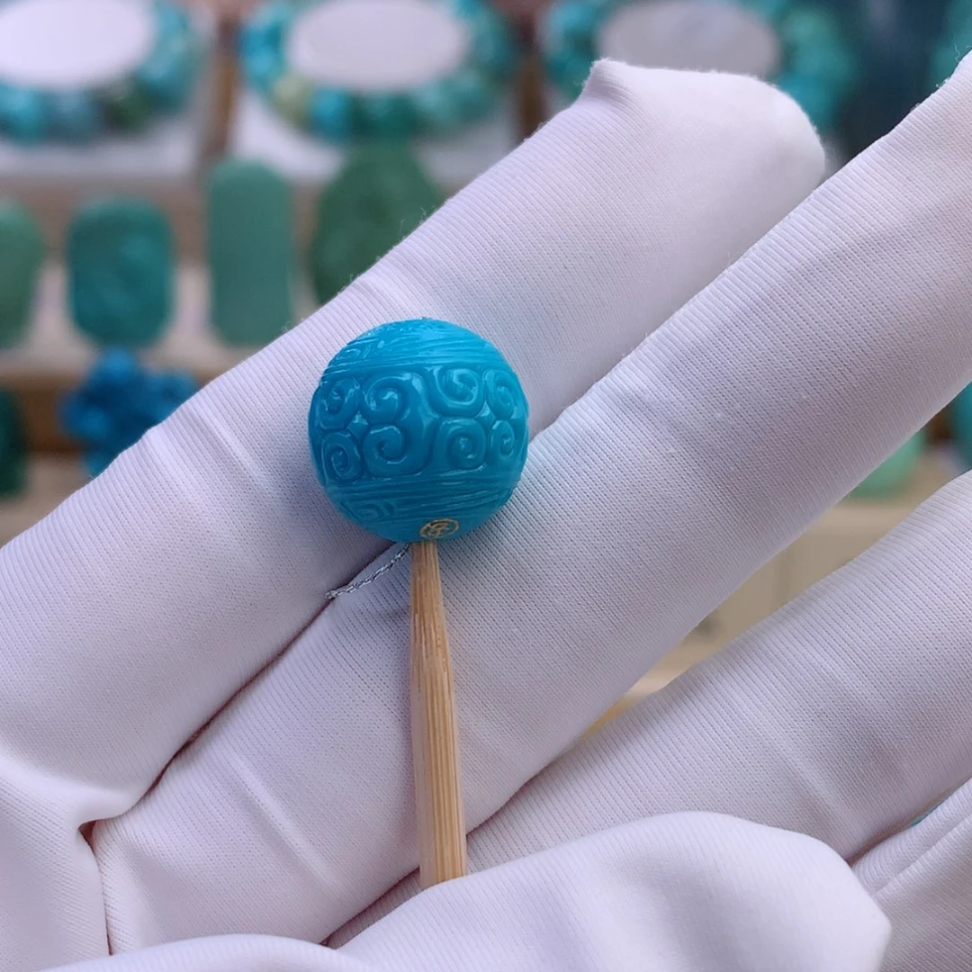 绿松石未镶嵌挂件