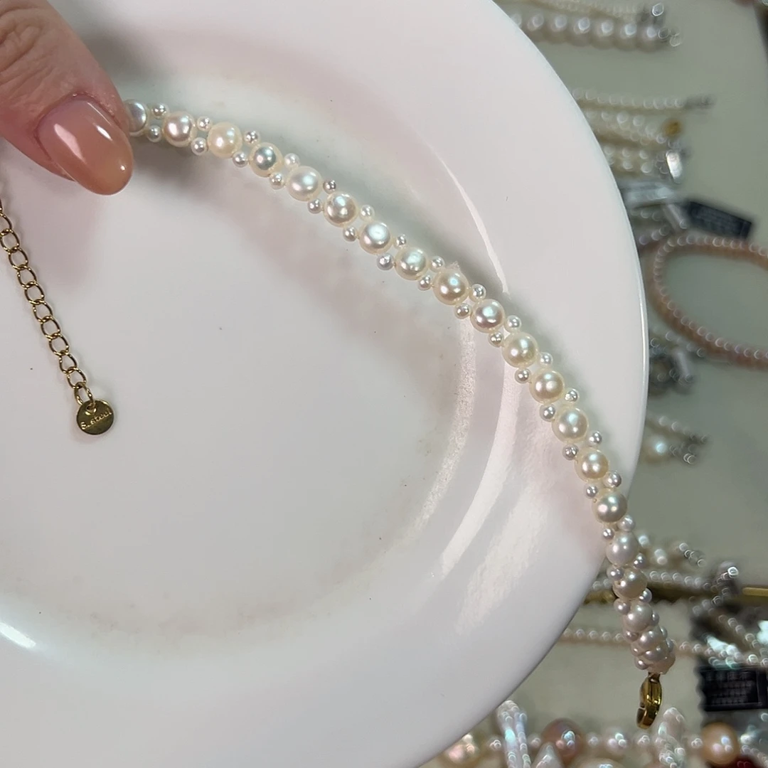 喵***吨未镶嵌设计款淡水淡水珍珠