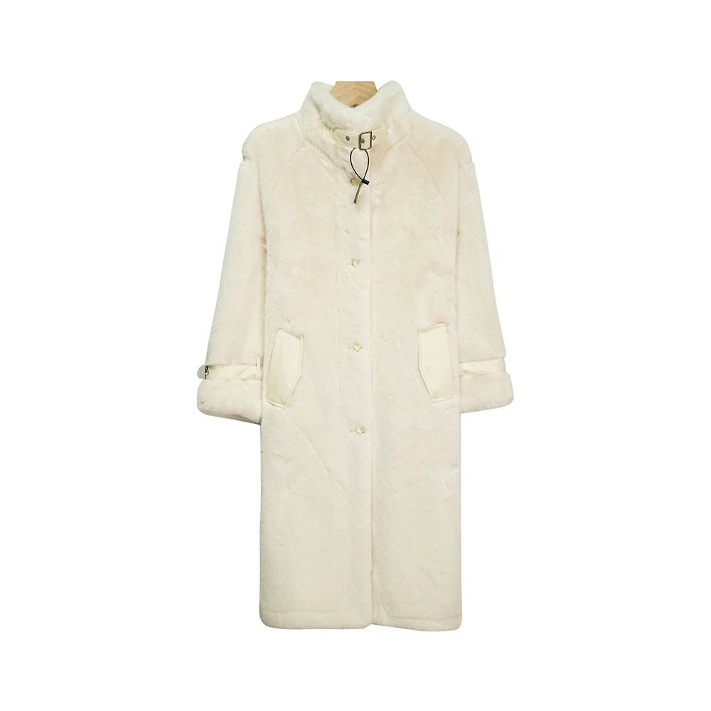 X24215设计感奢美立领气质外套（赠腰带）3D