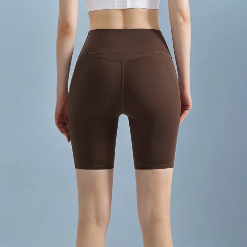 瑜蜜桃臀防收腹GPSUNLU紧身运动提臀瑜伽卷边外穿骑行五分裤高腰