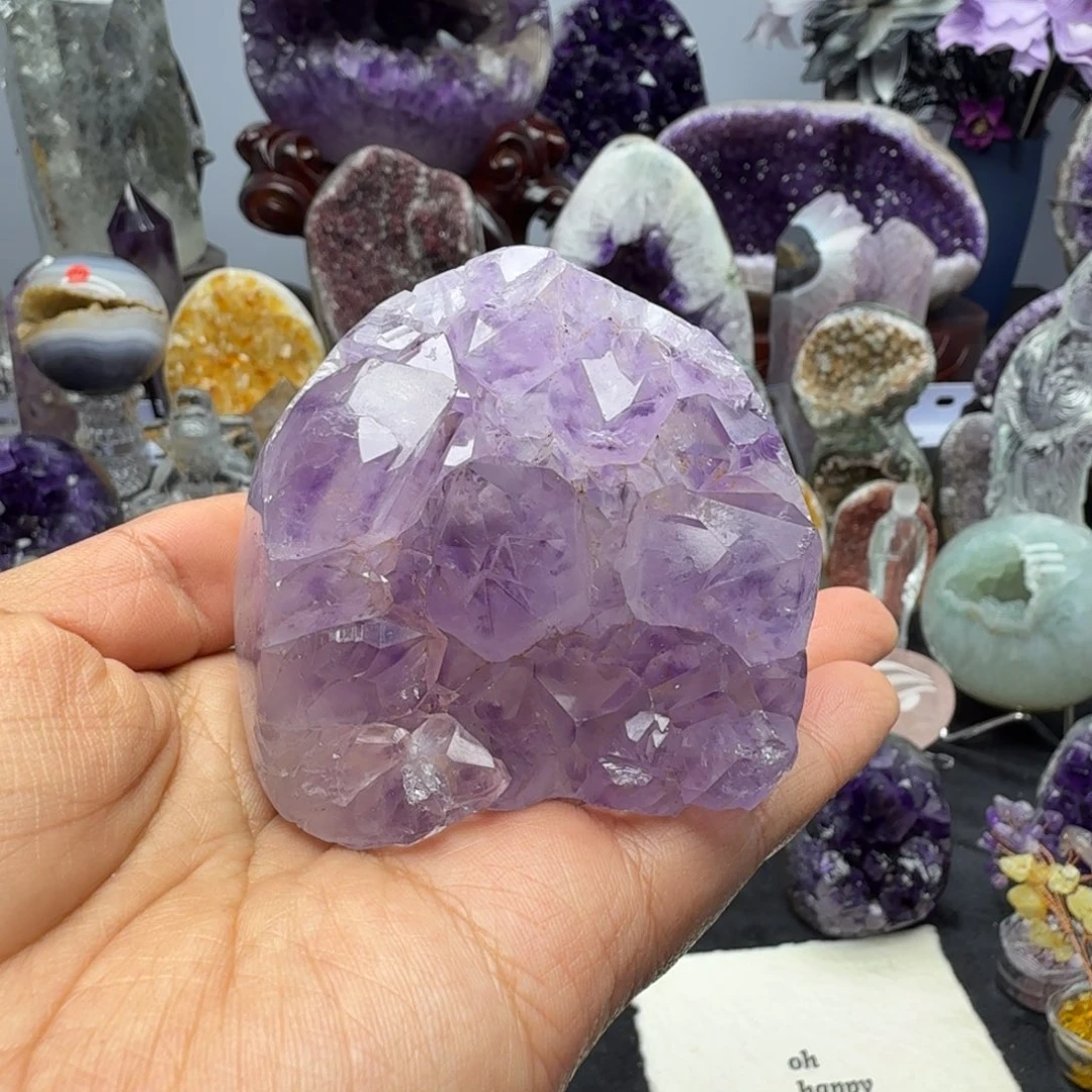 闪***子摆件未镶嵌紫晶福利不退换