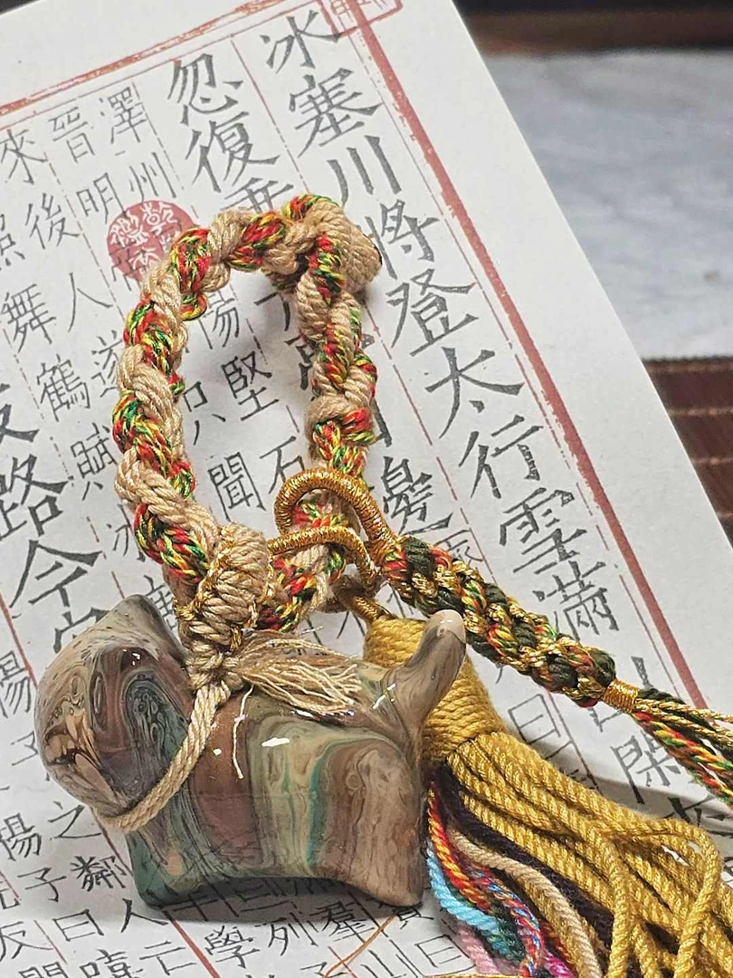 非遗漂漆工艺创意小猫挂件A款