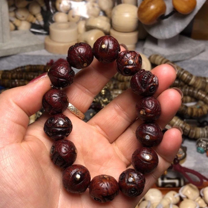 滔*藏区老珠子珠子念珠