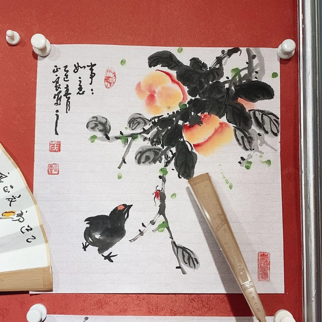 国画侯正良老师1平尺佳作