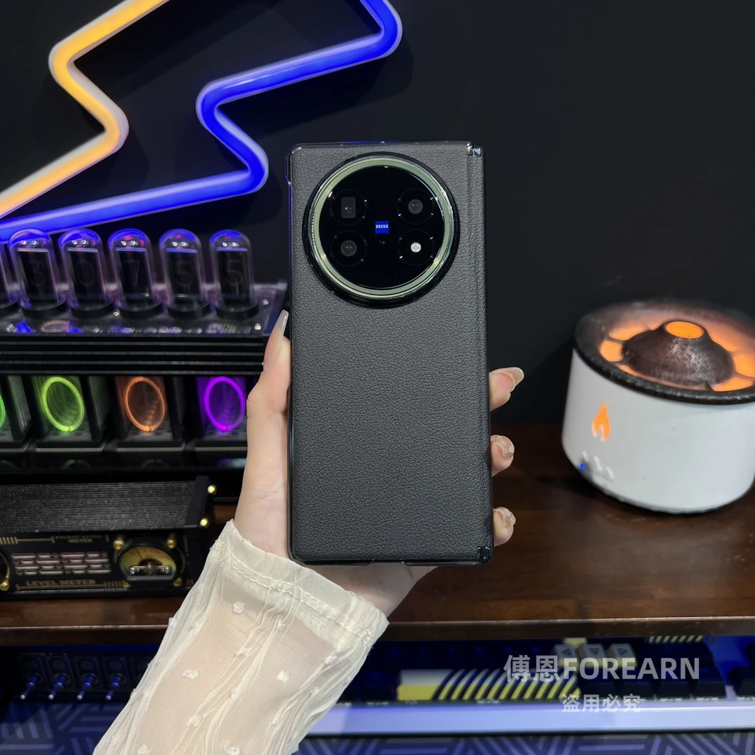 适用于vivoxfold5手机壳xfold5折叠屏保护套超薄素皮中轴后壳新款