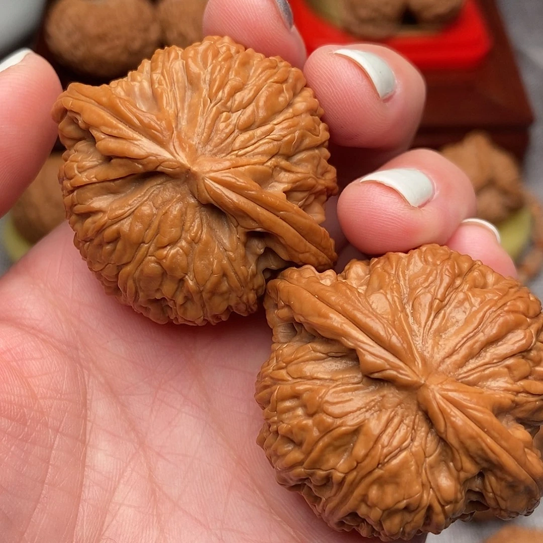 把件文玩核桃白狮子47全品