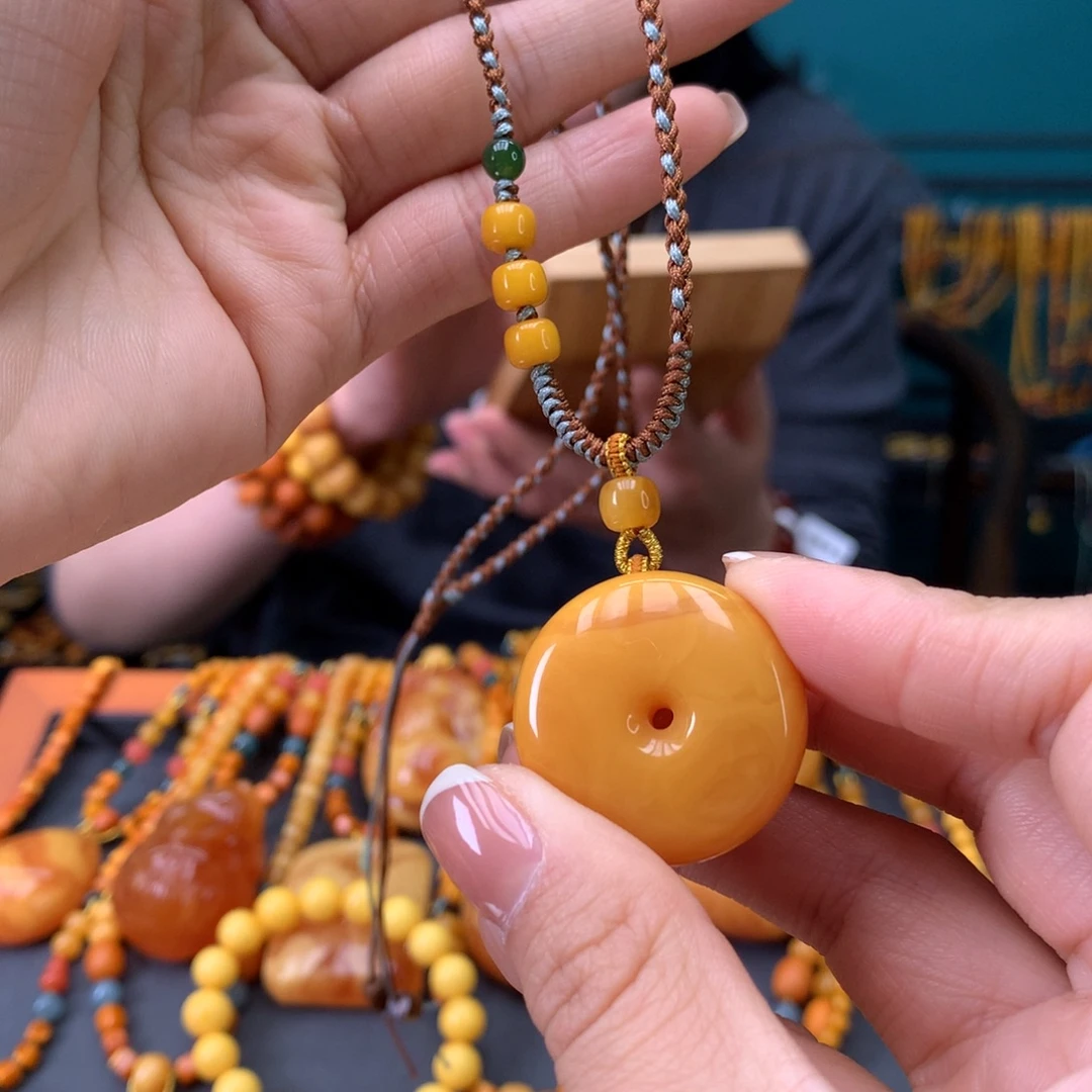 蜜蜡未镶嵌颈饰天然