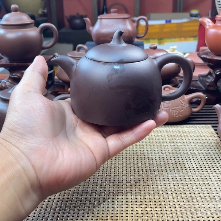 茶壶紫砂老紫泥切段
